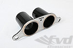 Exhaust Tips 997.1 GT3 / RS -  Motorsports - 4" (2x 90mm) - Black Gloss