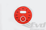 Sport Chrono Instrument Face - Traffic Red (RAL 3020 / Pantone 7350 C ) - Solid